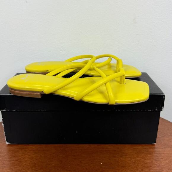 New Marc Fisher LTD Fiada Sandal in Yellow Women's Size 5.5 - Picture 4 of 8